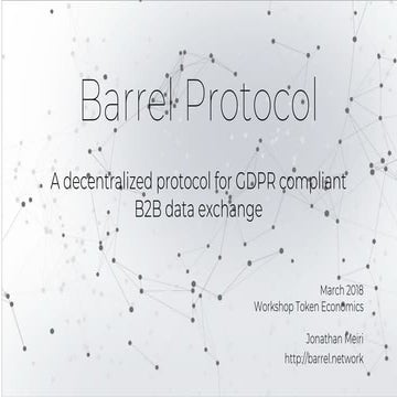 Barrel Protocol - NOAH18 Tel Aviv