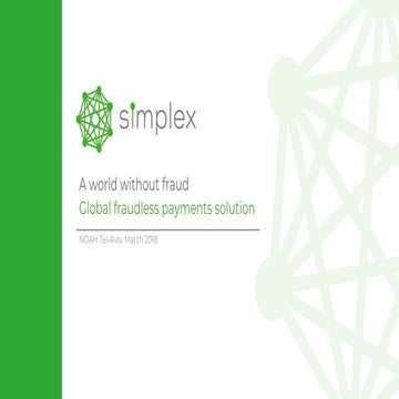 Simplex - NOAH18 Tel Aviv 