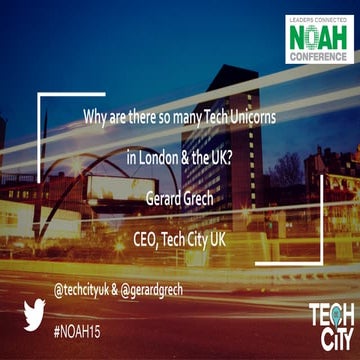 Tech City - NOAH15 London