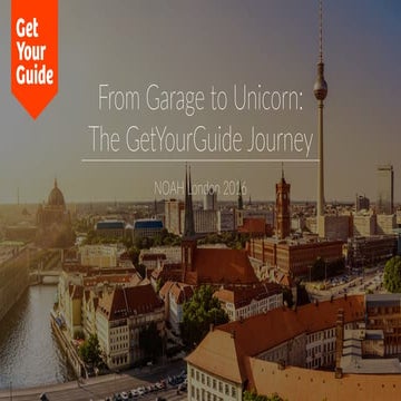 GetYourGuide - NOAH16 London