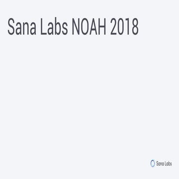 Sana Labs - NOAH18 London