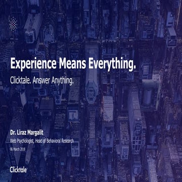 Clicktale - NOAH18 Tel Aviv 