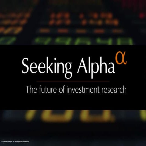 SeekingAlpha - NOAH18 Tel Aviv 