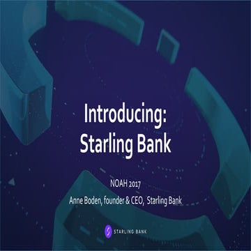 Starling Bank - NOAH17 Berlin