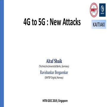 4G to 5G: New Attacks