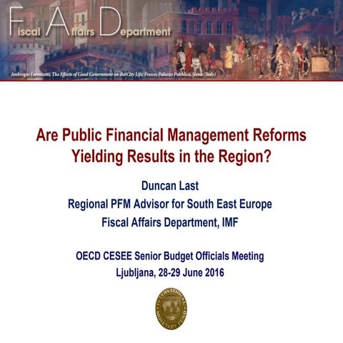 Are public financial management reforms yielding results in the Region? - Dun...