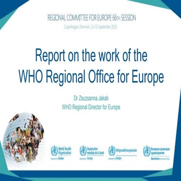 Report on the work of the WHO Regional Office for Europe