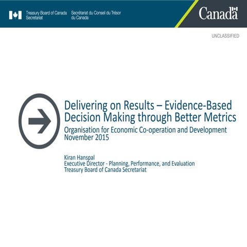 Delivering on results - Evidence-based decision making through better metrics...