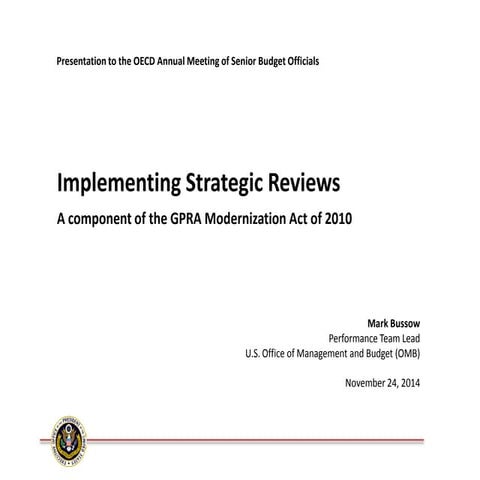 Implementing Strategic Reviews by Mark Bussow