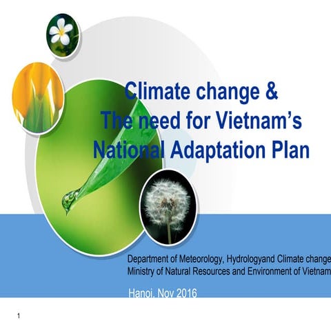 NAP Training Viet Nam - Climate Change and Viet Nam's NAP