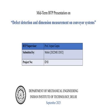 PPT format for first defending of B.Tech. final year project (All ...