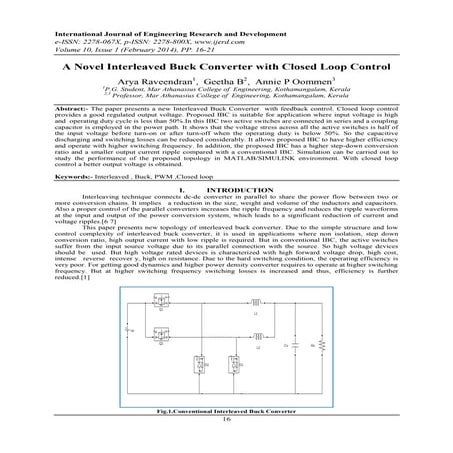 Voltage Regulation of Boost Converter using Observer based Sliding Mode ...