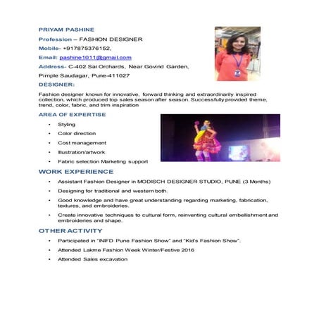 RESUME ROOPA RAO - 2016 | DOCX
