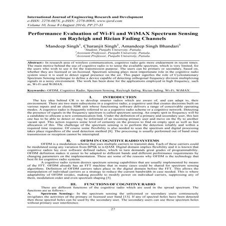 International Journal of Engineering Research and Development