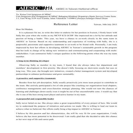 Endorsement letter | PDF