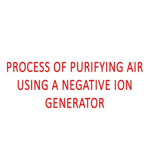 negative ion generator   