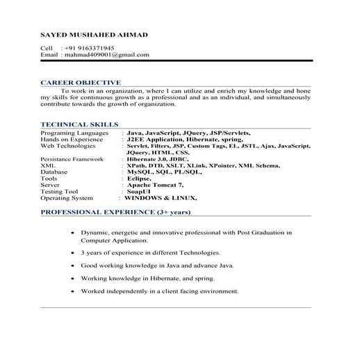 Sayed M Ahmad_Resume