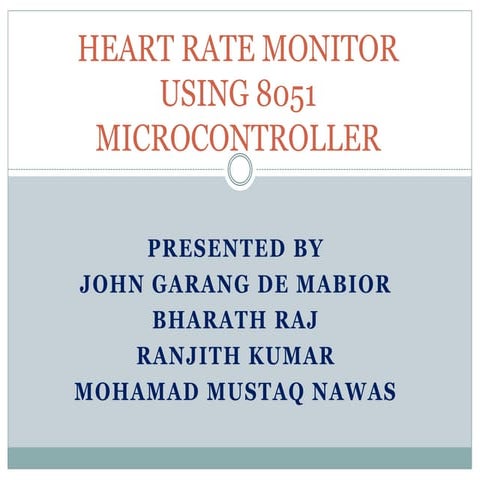 HEART RATE MONITOR
