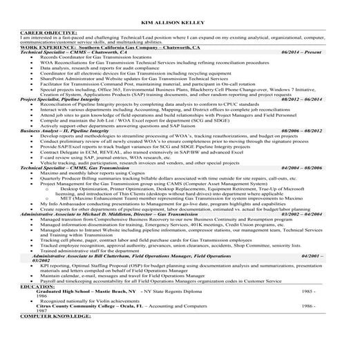 KIM ALLISON KELLEY 2016 - NEW - Linkedin Resume as 10262016