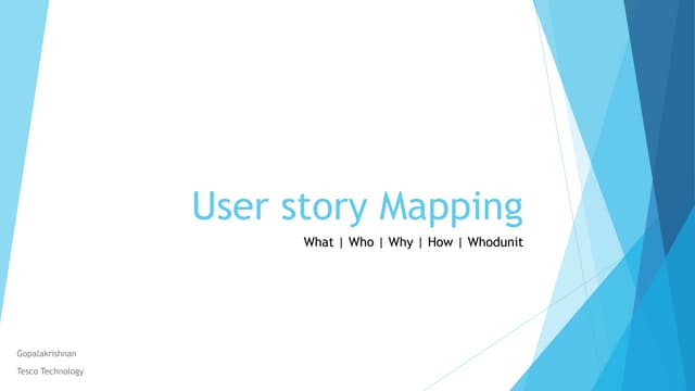 User story Mapping - A Brief Primer