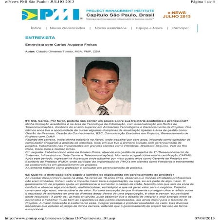 Apresentação - PMI | PPTX
