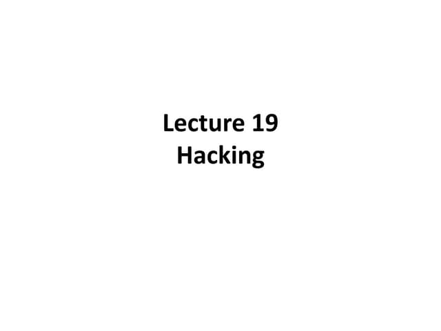 PPIT Lecture 19