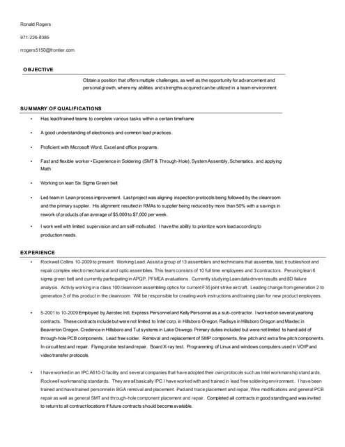 Production Certifications | DOCX