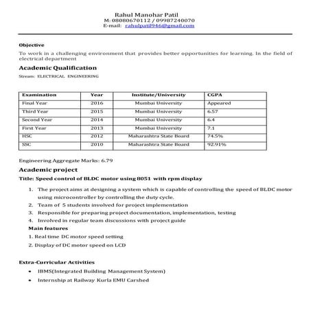 Rahul_Patil_Fresher_2016_Electrical_Engineering_Resume