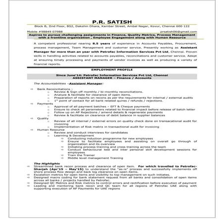 Satish Resume