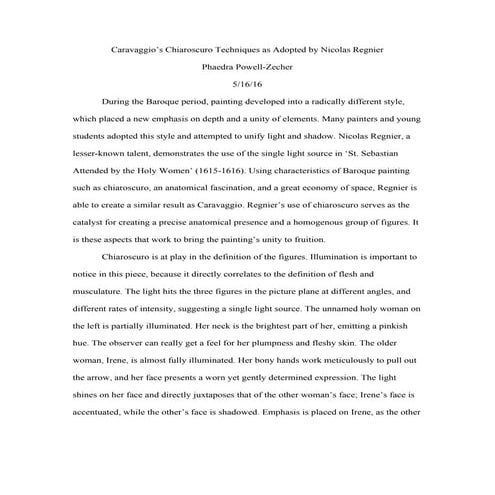 Chiaroscuro Techniques in Renaissance Art