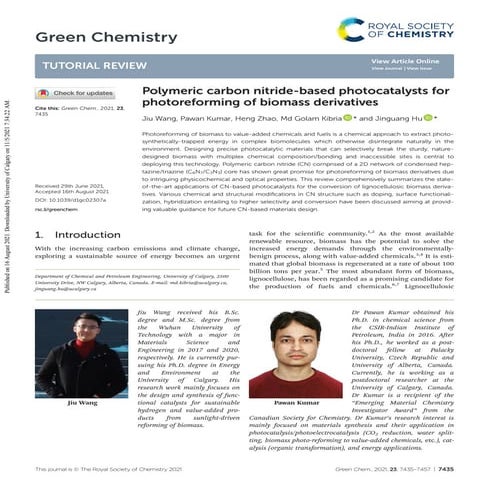 Enhanced charge separation in g-C3N4–BiOI heterostructures for visible ...