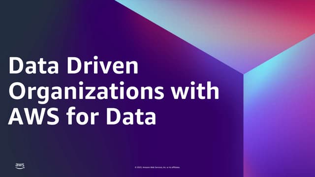 [Keynote] Data Driven Organizations with AWS Data - 발표자: Agnes Panosian, Head...