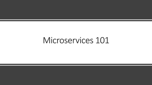 #ATAGTR2020 Presentation - Microservices – Explored
