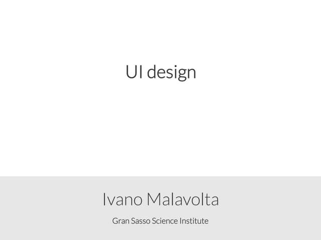 UI design for mobile apps