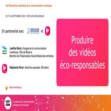 #compublique Produire des vidéos éco-responsables