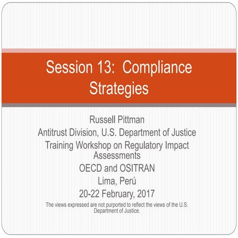 Compliance Strategies
