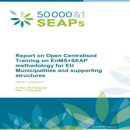 ISO 140001 integration into SEAP plans