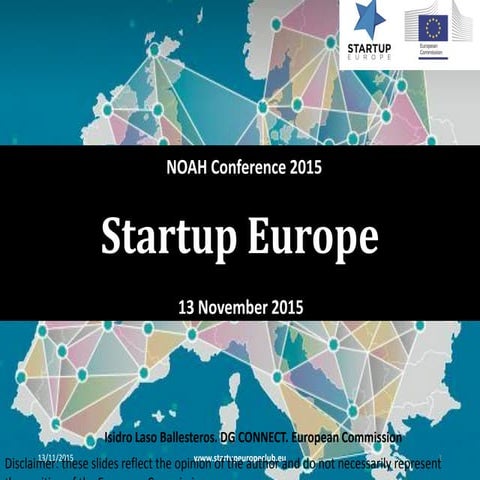 European Commission - NOAH15 London