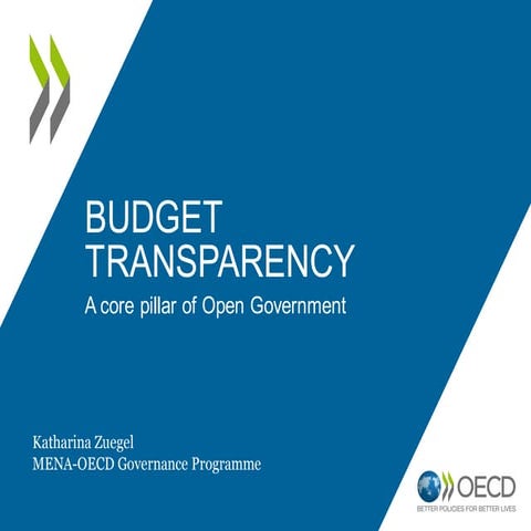 Budget Transparency by Katharina Zuegel - OECD