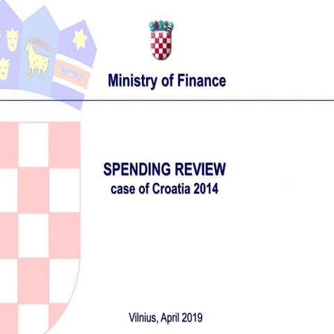 Spending reviews - Ida Hohnjec, Croatia