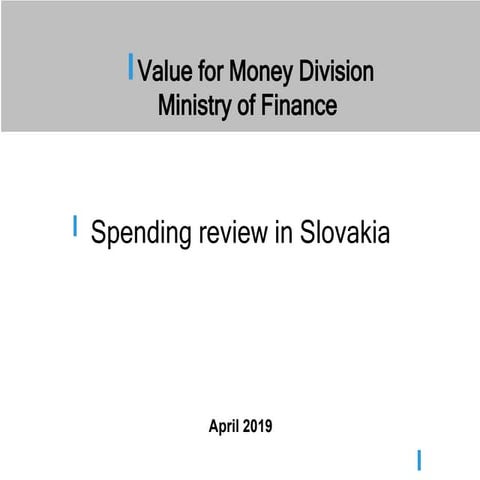 Spending reviews - Stefan Kiss, Slovak Republic