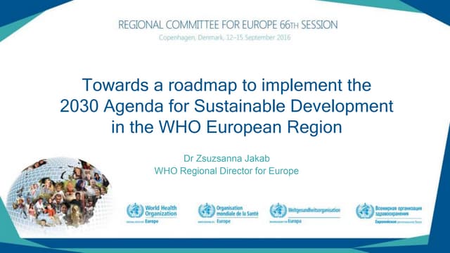 Presentation – Towards a roadmap to...