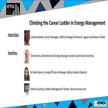 Climbing the Career Ladder in Energy Management