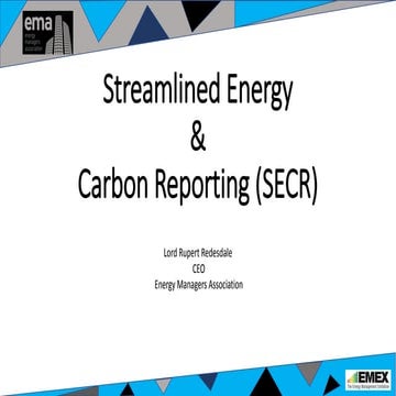 Update on the Streamlined Energy and Carbon Reporting