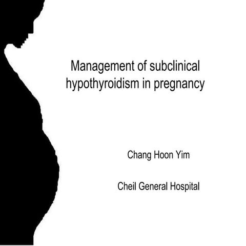 (마더리스크라운드) Thyroid Disease in Pregnancy