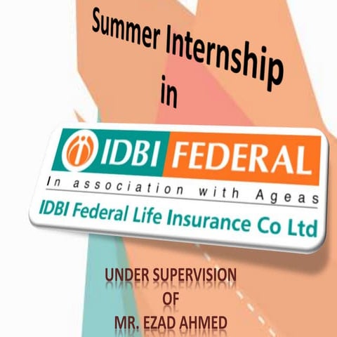 IDBI Federal Life insurance SIP presentation