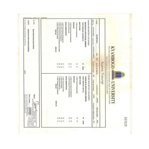 BA(Hons) Social sciences Degree Transcripts | PDF