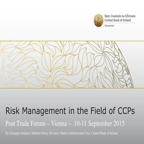 Risk Management in the Field of CCPs