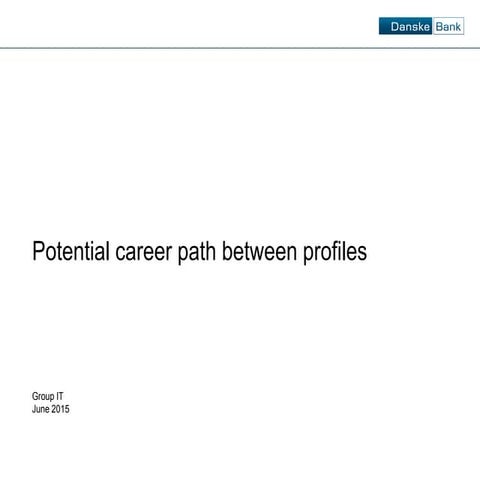 Potential career path between profiles