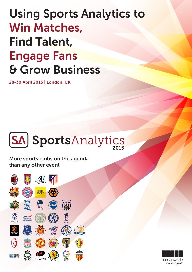 Sports Analytics 2015 Brochure slideshare